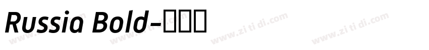 Russia Bold字体转换